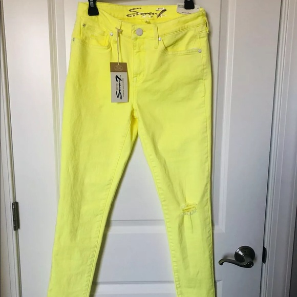 NWT Seven7 Women High Rise Hollywood Skinny Handcrafted Premium Denim Jeans Sz 6 - Picture 3 of 11
